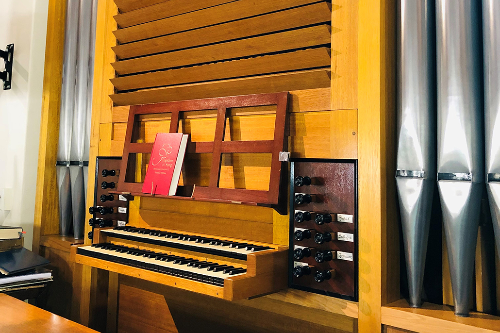 The pipe organ at Nazareth