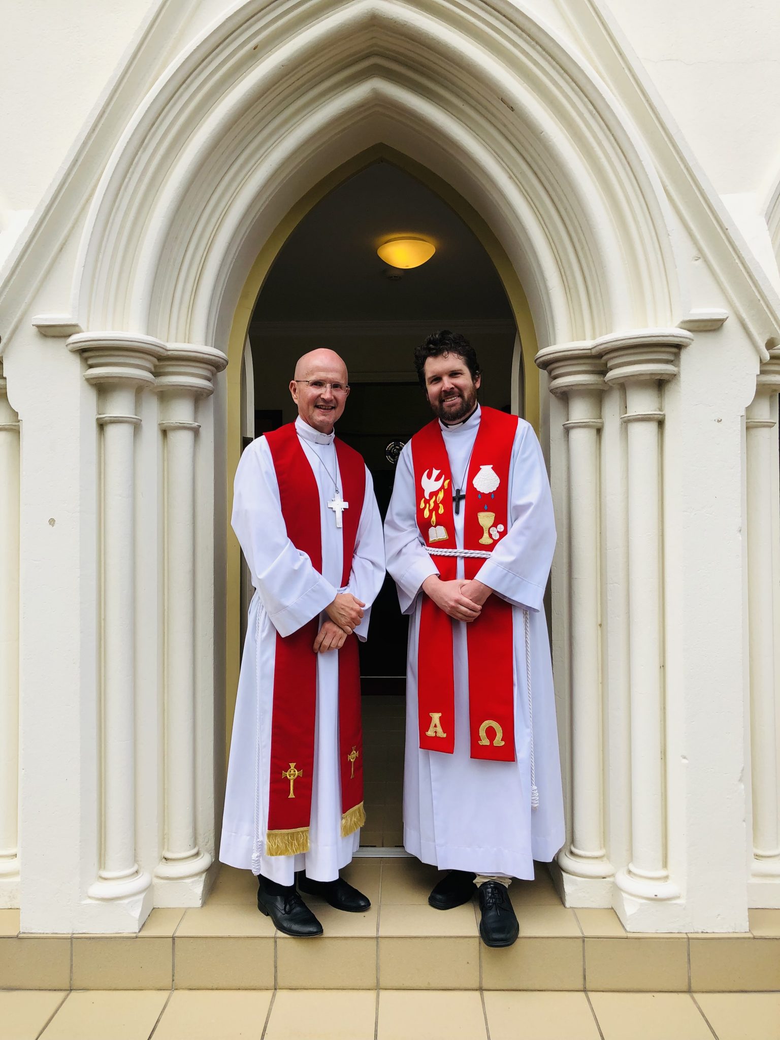 Bishop Mark (left) and Pastor Chris