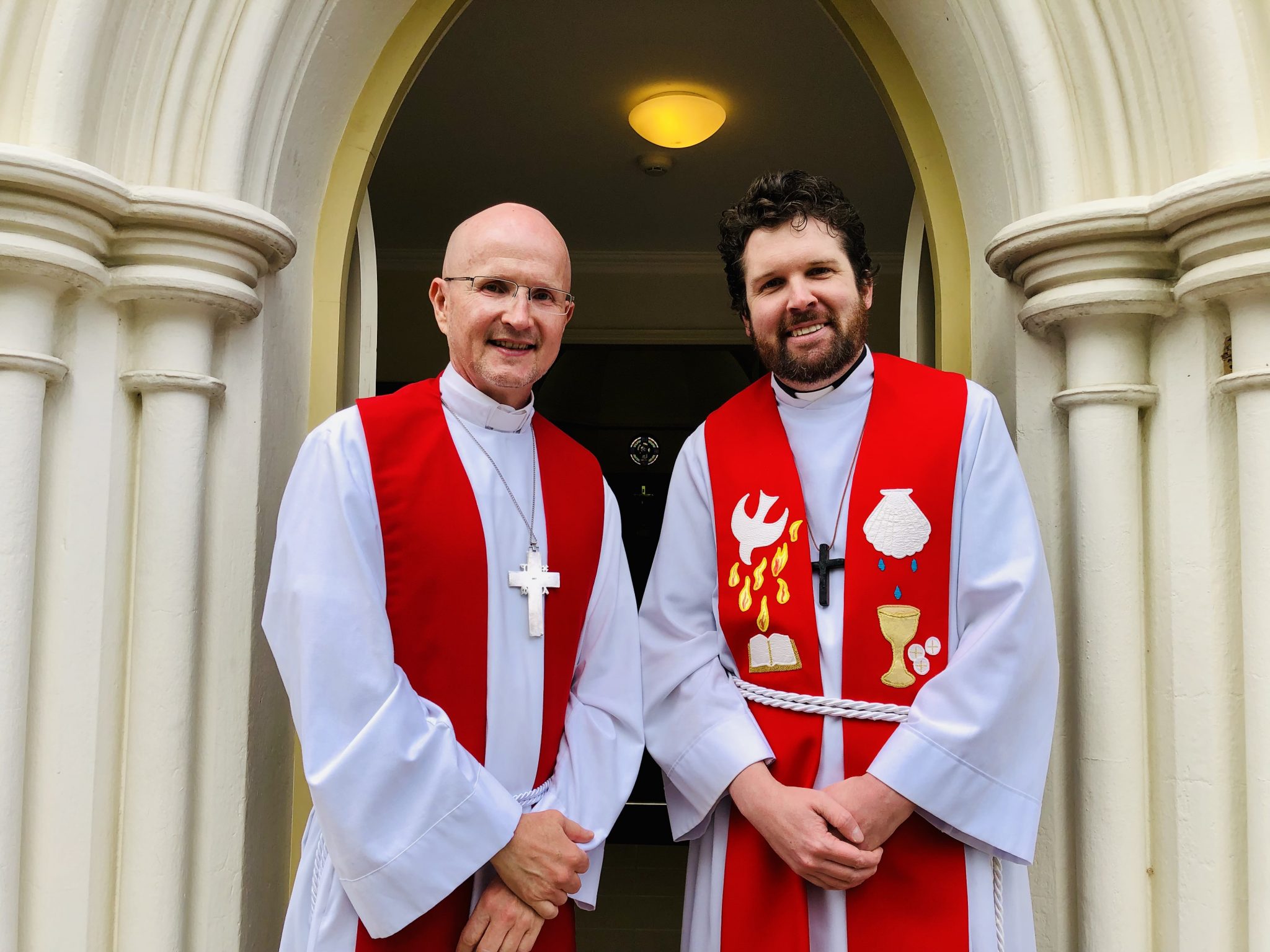 Bishop Mark (left) and Pastor Chris