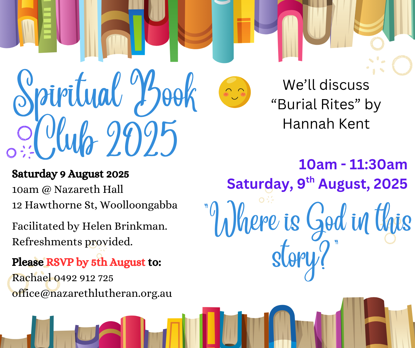 2025 Spiritual Book Club August 2025